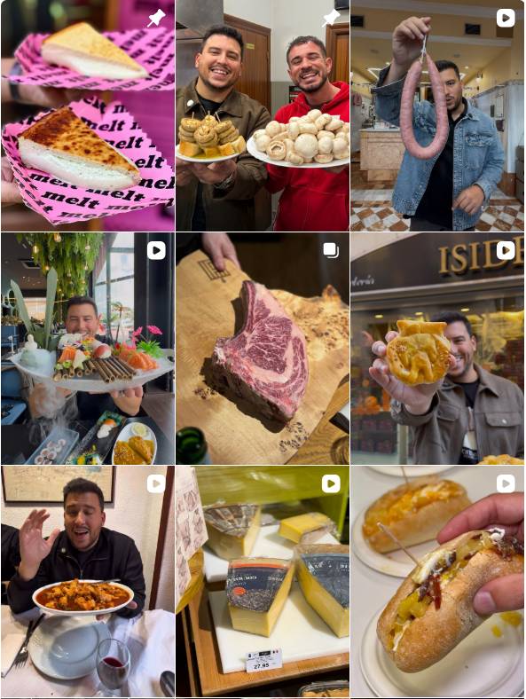 Influencer Foodie/Tiktok @gourmetismo colaborando con marcas de "gastronomía, tiktok" – Agencia Brilla