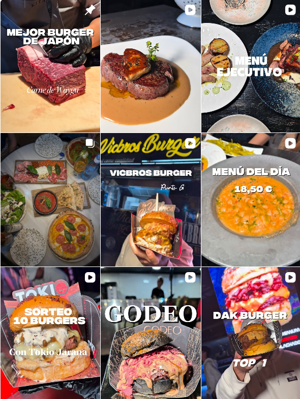 Influencer Foodie @pamplonagourmets colaborando con marcas de gastronomía – Agencia Brilla