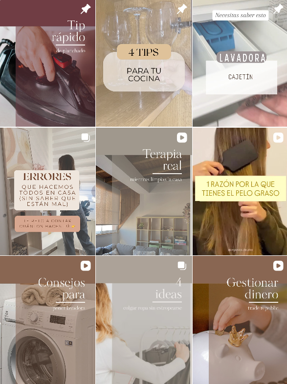 Influencer Tiktok / Decoración @organiza_de_diez colaborando con marcas de decoraciones – Agencia Brilla