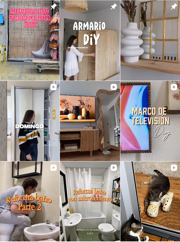 Influencer Decoracion/ Lifestyle @encuarentametros colaborando con marcas de decoraciones – Agencia Brilla