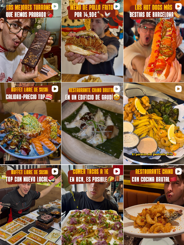 Influencer Foodie @foodbrosbcn colaborando con marcas de gastronomía – Agencia Brilla