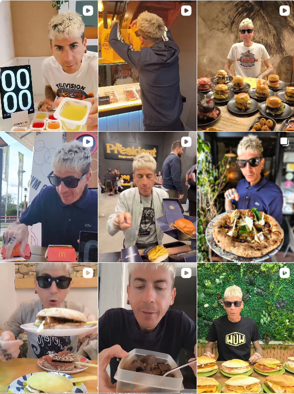 Influencer Foodie/tiktoker @ivanfoodchallenge colaborando con marcas de "tiktok" – Agencia Brilla