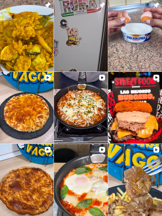 Influencer foodie/recetas/tiktoker @recetasparavagos colaborando con marcas de "recetas" – Agencia Brilla