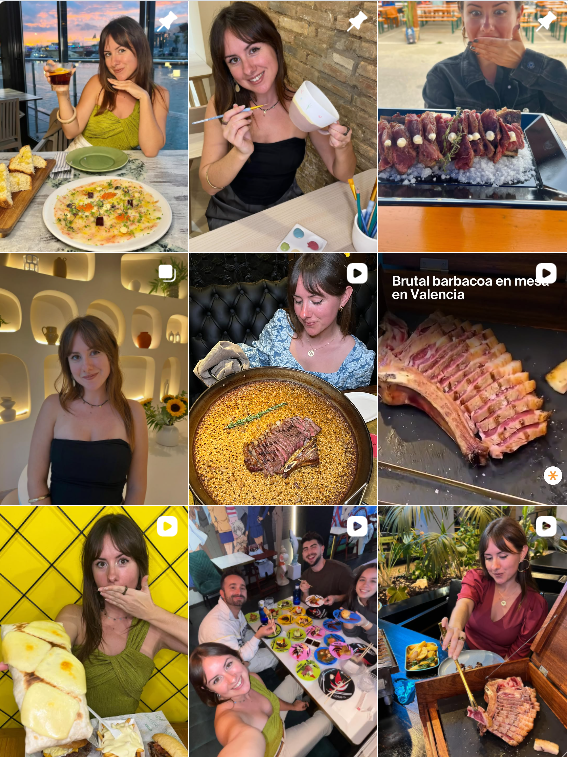 Influencer foodie @Vlc.food.artem colaborando con marcas de "gastronomía" – Agencia Brilla