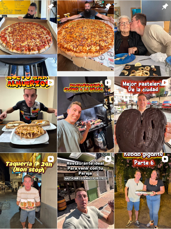 Influencer foodie @ricarditofit colaborando con marcas de "gastronomía" – Agencia Brilla