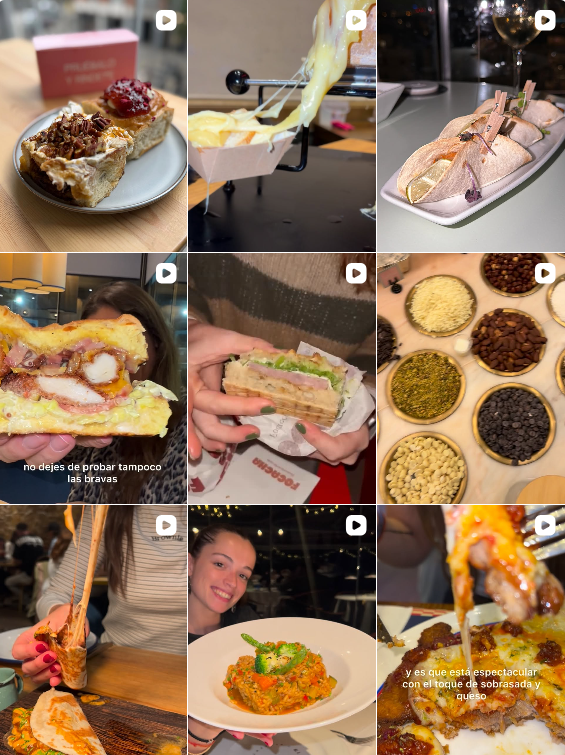 Influencer foodie @plancomida colaborando con marcas de "gastronomía" – Agencia Brilla