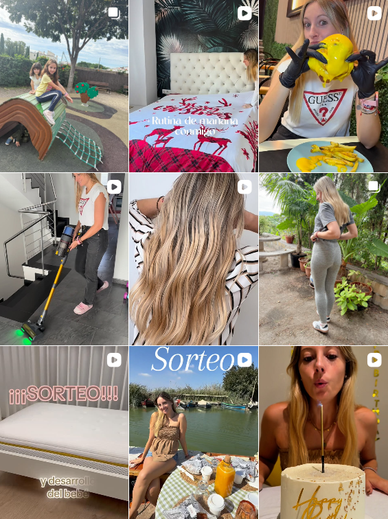 Influencer mum/lifestyle @mimiticanovas colaborando con marcas de "madre" – Agencia Brilla