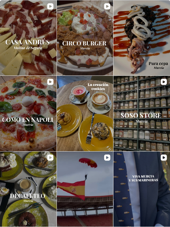 Influencer foodie @bysibaritas colaborando con marcas de "gastronomía" – Agencia Brilla