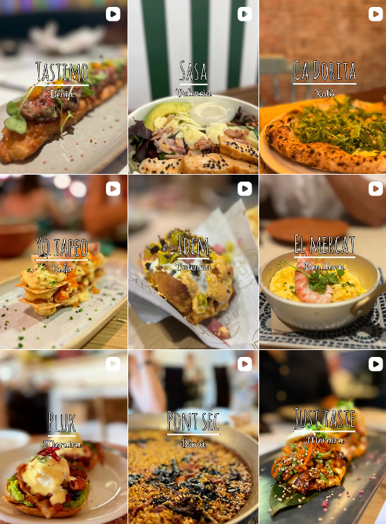 Influencer foodie @eatrepeat_vlc colaborando con marcas de "gastronomía" – Agencia Brilla