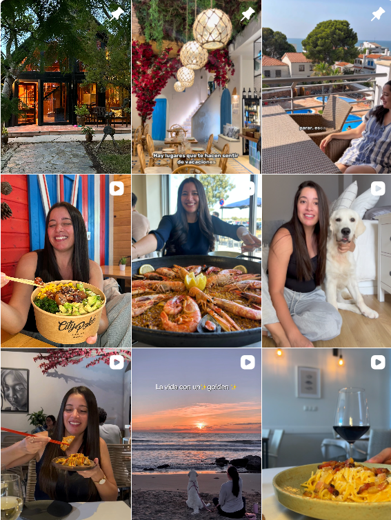 Influencer foodie @anacardenasfoodie colaborando con marcas de "gastronomía" – Agencia Brilla