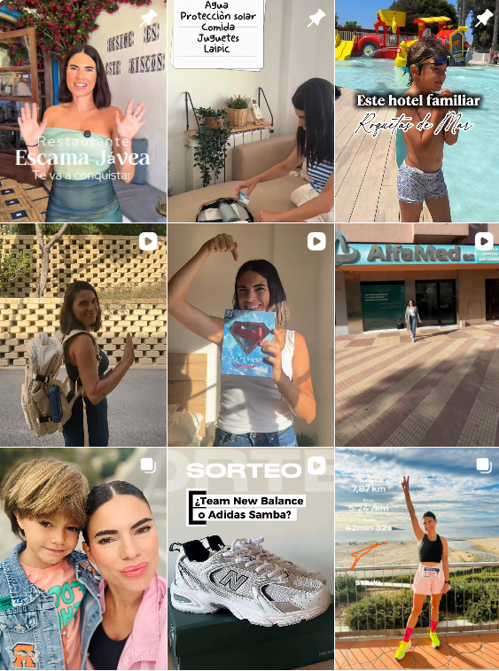 Influencer travel/mama @lau_mami_de_enzo colaborando con marcas de "madre" – Agencia Brilla