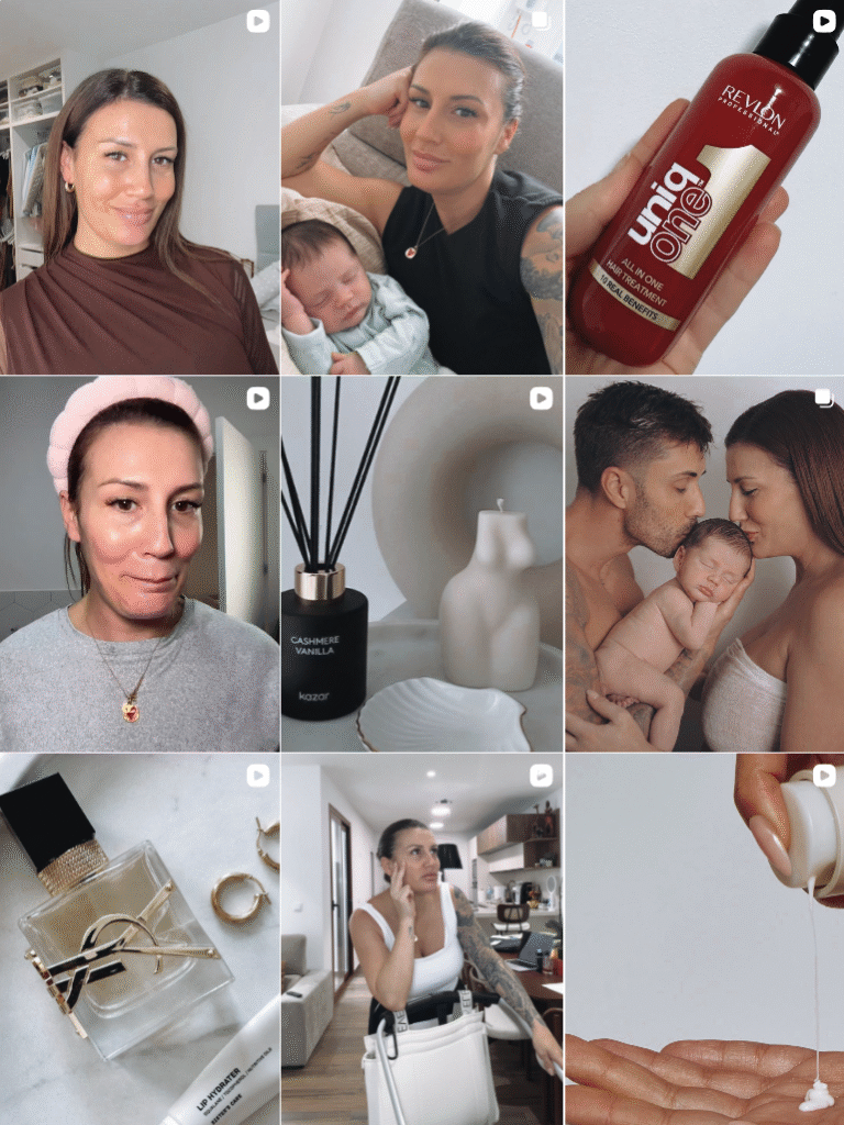 Influencer Lifestyle y Mums @anitabooniita colaborando con marcas de estilo de vida y maternidad – Agencia Brilla.