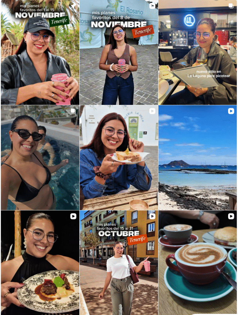 Influencer Foodie @cintareyess colaborando con marcas de gastronomía – Agencia Brilla.