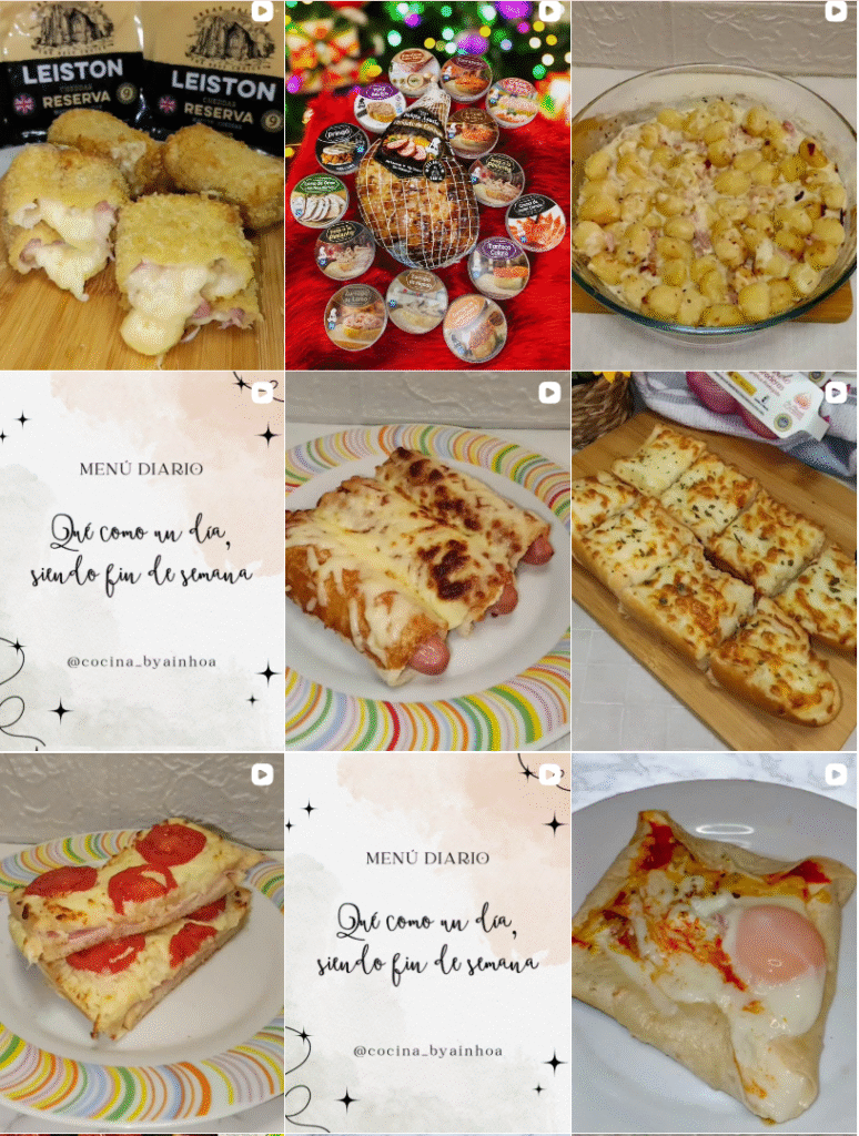 Influencer foodie @cocina_byainhoa colaborando con marcas de gastronomía – Agencia Brilla