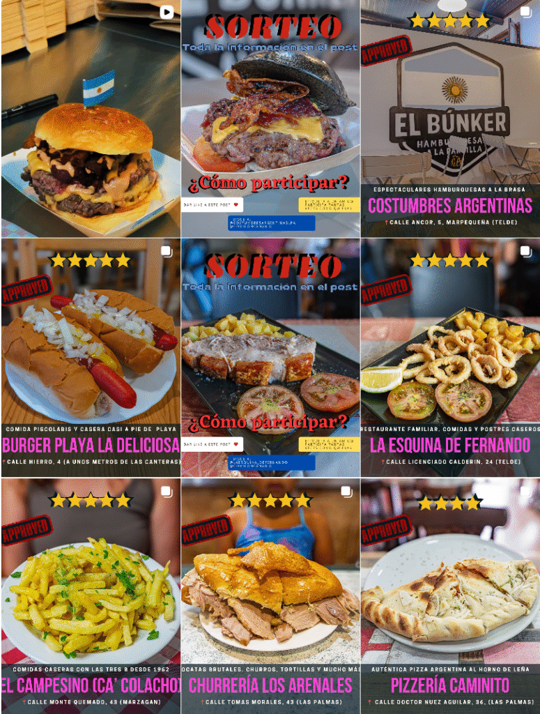 Influencer Foodie @comiloncanario colaborando con marcas de gastronomía – Agencia Brilla.