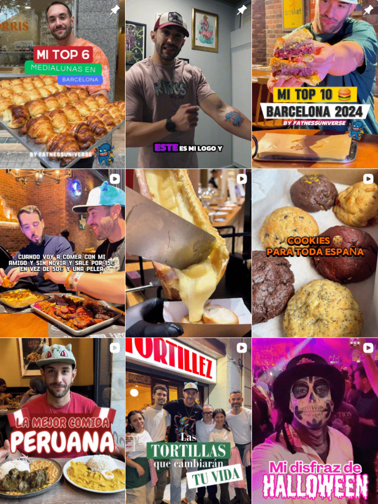 Influencer Foodie, Tiktoker y Travel @fatnessuniverse colaborando con marcas de gastronomía, viajes y tiktok – Agencia Brilla.