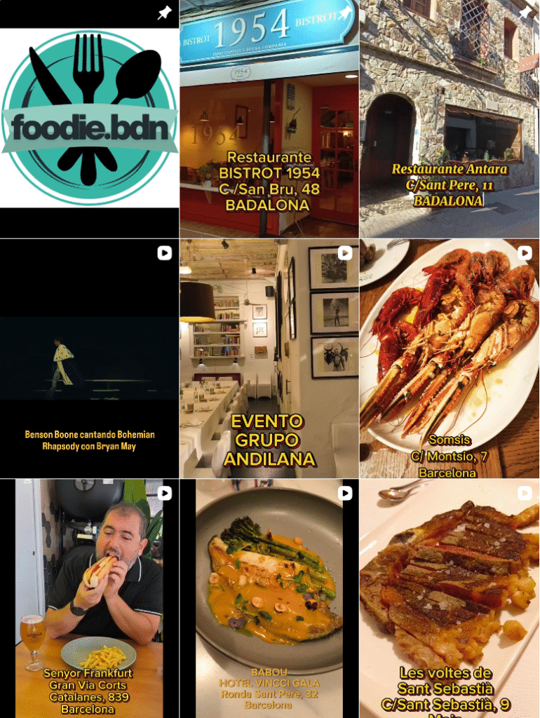 Influencer Foodie @foodie.bdn colaborando con marcas de gastronomía – Agencia Brilla.