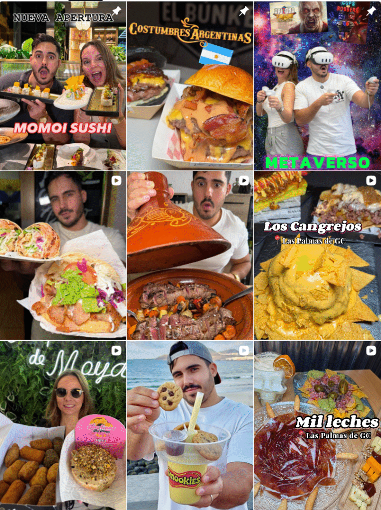 Influencer Foodie @grancanaria.atugusto colaborando con marcas de gastronomía – Agencia Brilla.