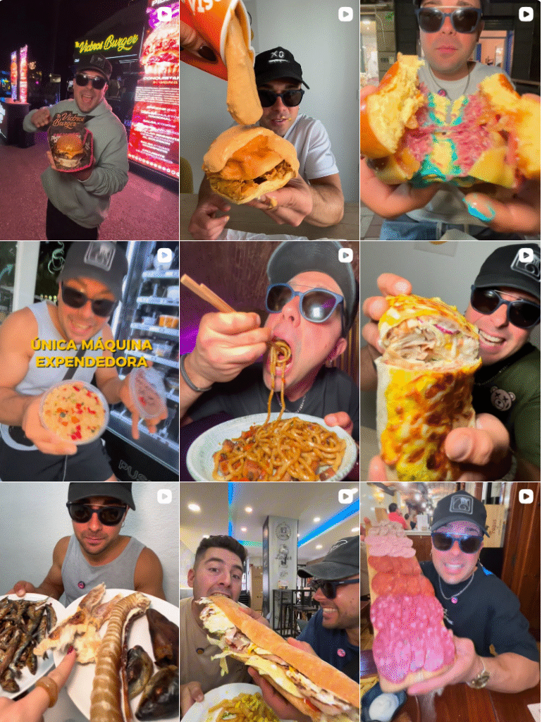 Influencer Foodie @granhambrienta colaborando con marcas de gastronomía – Agencia Brilla.