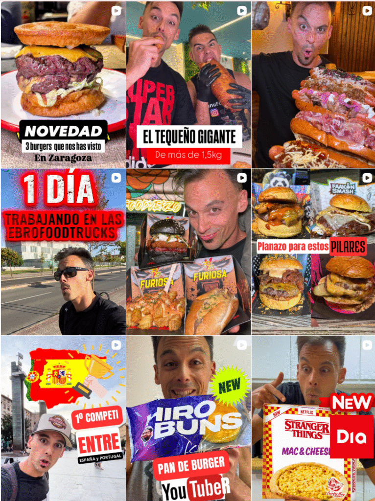 Influencer Foodie @massiveburger colaborando con marcas de gastronomía – Agencia Brilla.