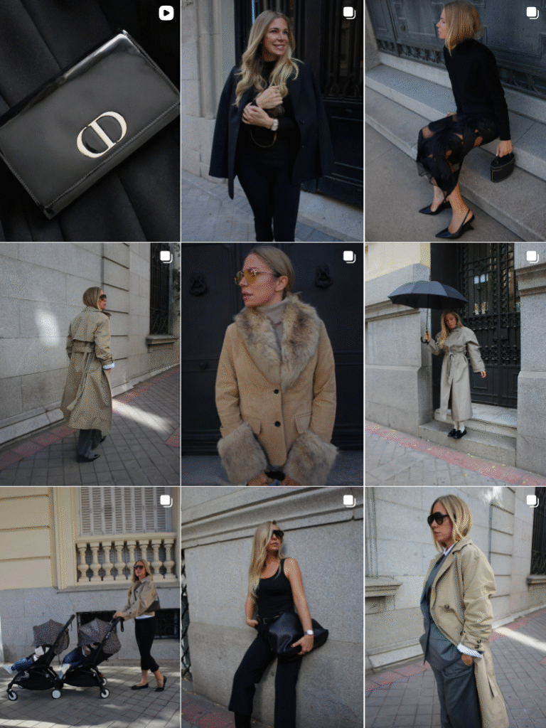 Influencer Lifestyle y Mums @patriciaponcini colaborando con marcas de estilo de vida y maternidad – Agencia Brilla.