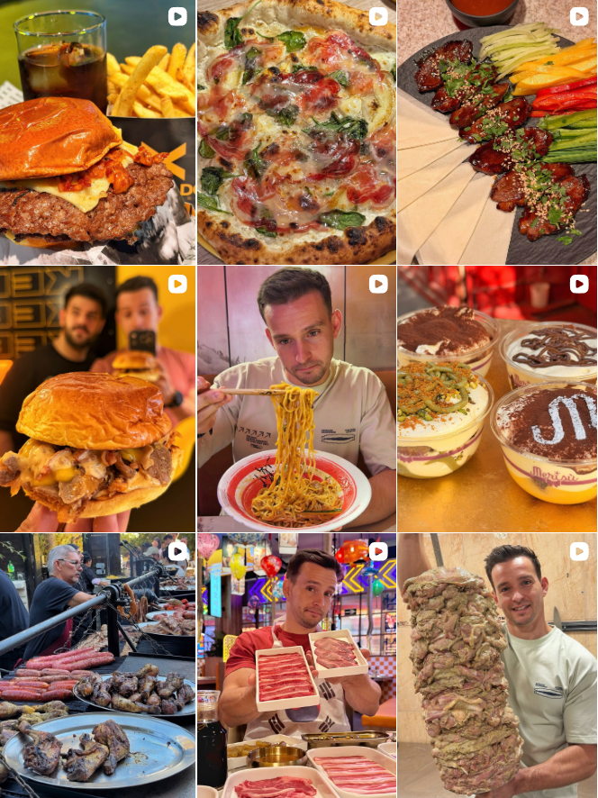 Influencer Foodie @purogocheo colaborando con marcas de gastronomía – Agencia Brilla.