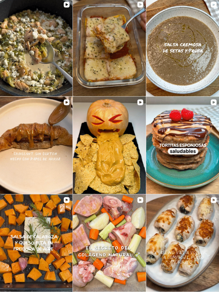 Influencer Recetas @saborea.saludable colaborando con marcas de recetas y bienestar – Agencia Brilla.