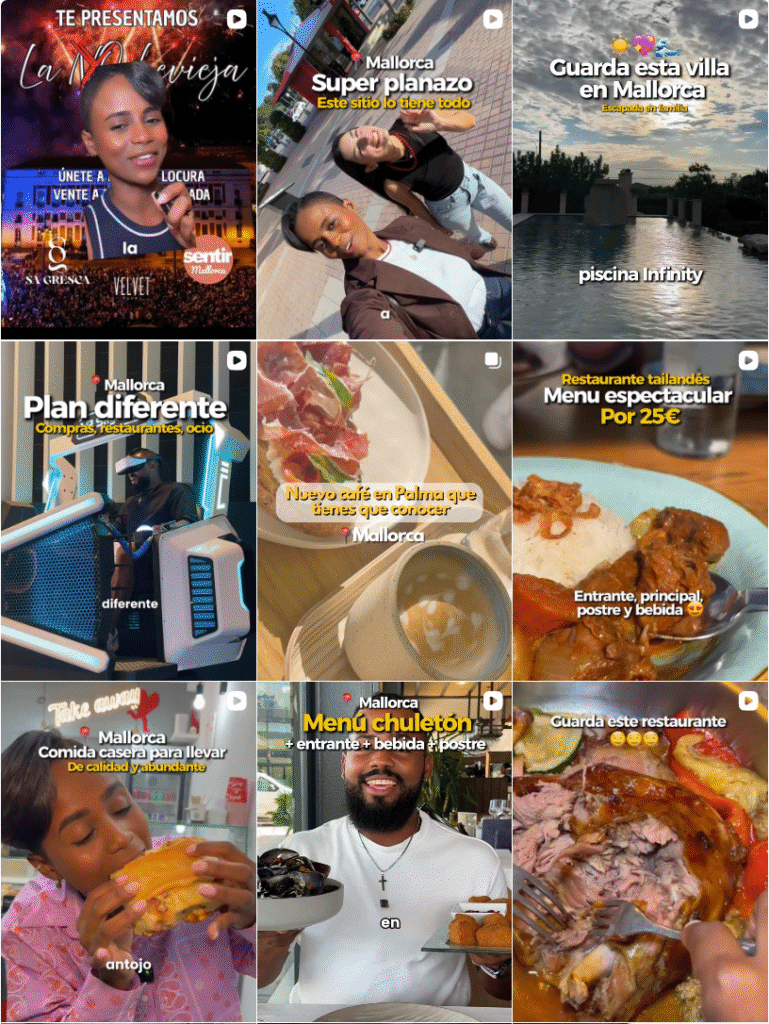 Influencer Foodie @sentirmallorca colaborando con marcas de gastronomía – Agencia Brilla.