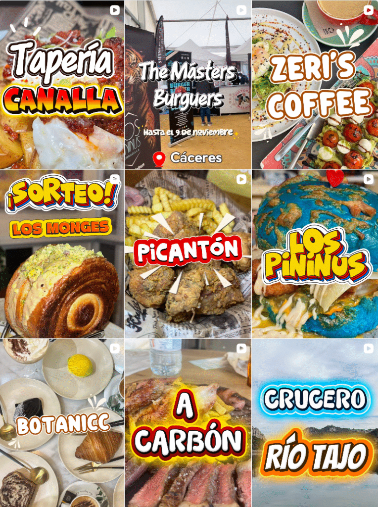 Influencer Foodie y Travel @tasteextremadura_ colaborando con marcas de gastronomía y viajes – Agencia Brilla.