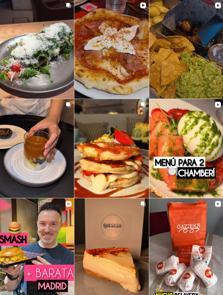 Influencer Foodie @twinfoodies_madrid colaborando con marcas de gastronomía – Agencia Brilla.