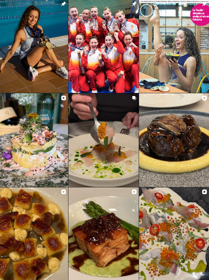 Influencer foodies @olympianfoodie colaborando con marcas de "gastronomía, estilo de vida" – Agencia Brilla.