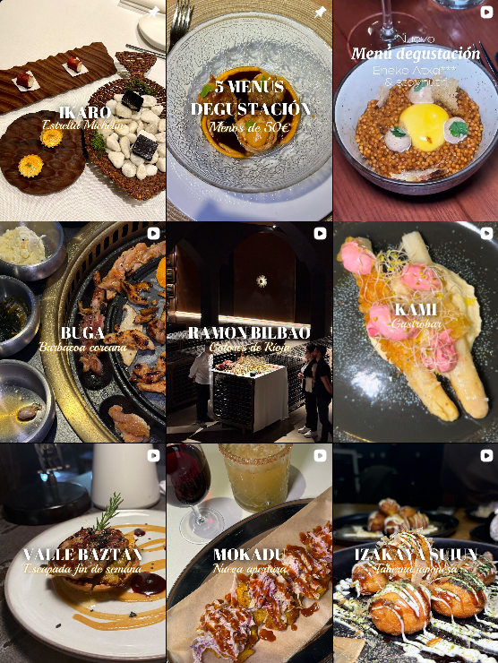 Influencer Foodie @bilbourbanfood colaborando con marcas de “gastronomía” – Agencia Brilla