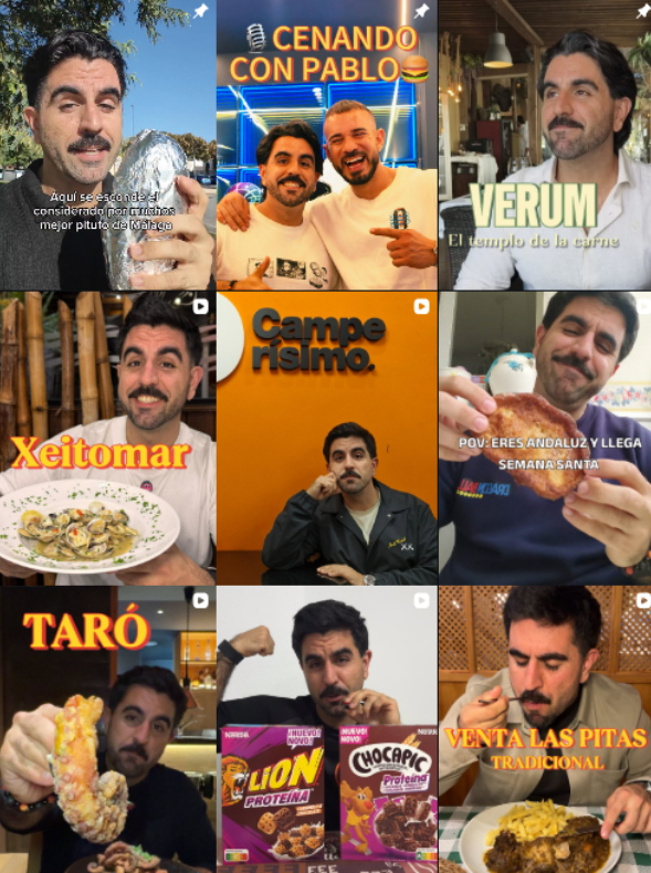 Influencer Foodie @gordohomologado colaborando con marcas de gastronomía – Agencia Brilla.