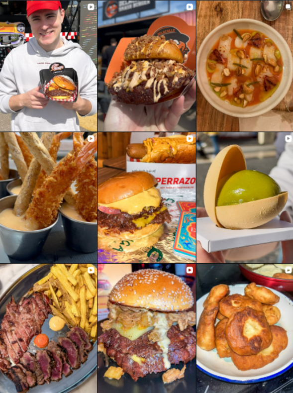 Influencer Foodie @instafoodzgz2.0 colaborando con marcas de gastronomía – Agencia Brilla.