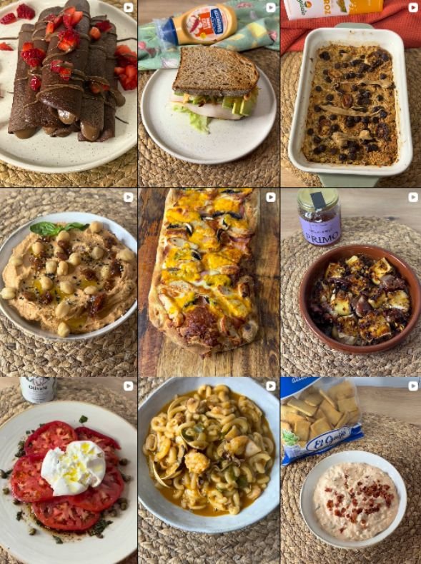 Influencer Recetas @lasrecetasdenata colaborando con marcas de recetas y gastronomía – Agencia Brilla.