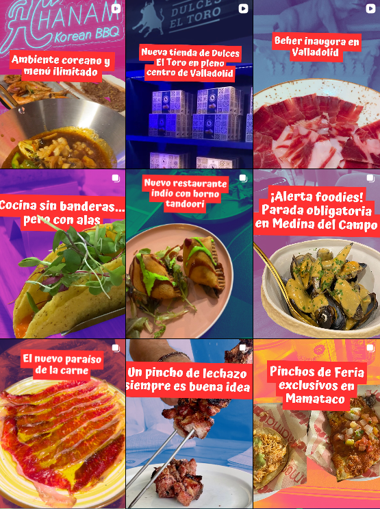 Influencer Foodie @valladolid_megusta colaborando con marcas de “gastronomía” – Agencia Brilla