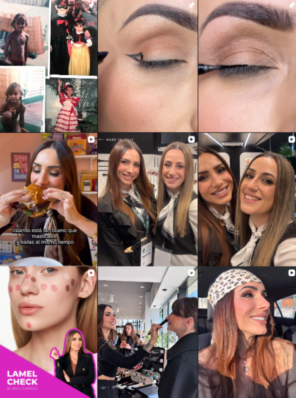 Influencer Lifestyle/tiktoker @angygarridomakeup colaborando con marcas de "estilo de vida, tiktok" – Agencia Brilla