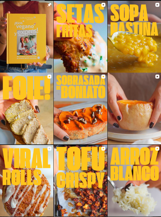 Influencer recetas @melonsinjamon colaborando con marcas de "recetas" – Agencia Brilla