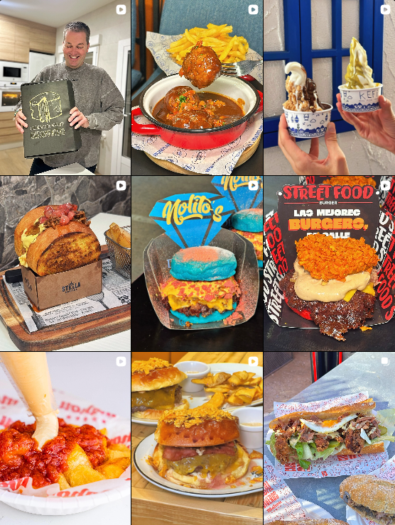 Influencer foodies, travel, recetas, deco @Just_For_Foodies colaborando con marcas de "gastronomía, viajes, recetas, decoraciones" – Agencia Brilla