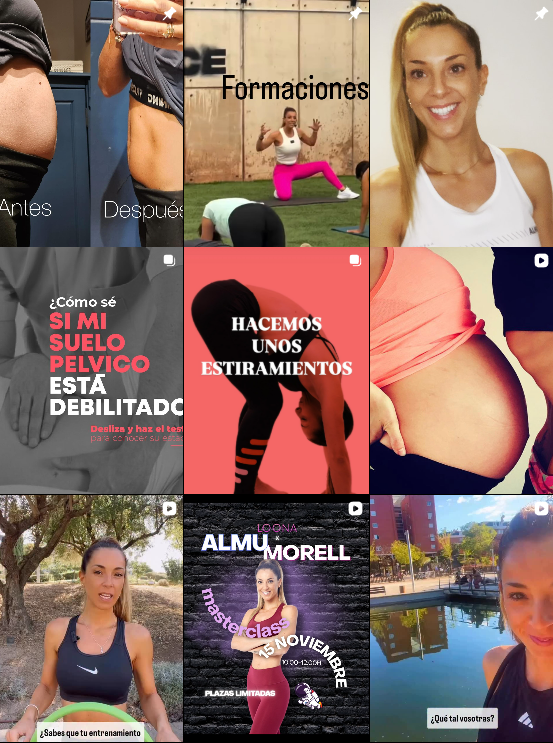 Influencer Lifestyle, mum @hipopresivos_almumorell colaborando con marcas de "estilo de vida, madre" – Agencia Brilla