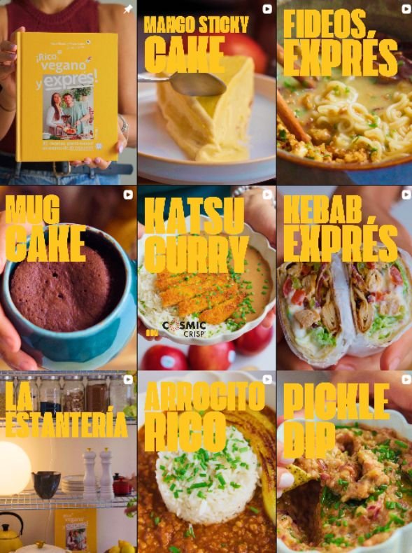 Influencer recetas @melonsinjamon colaborando con marcas de "recetas" – Agencia Brilla