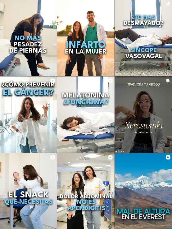 Influencer Salud @anamidoctora colaborando con marcas de "salud" – Agencia Brilla