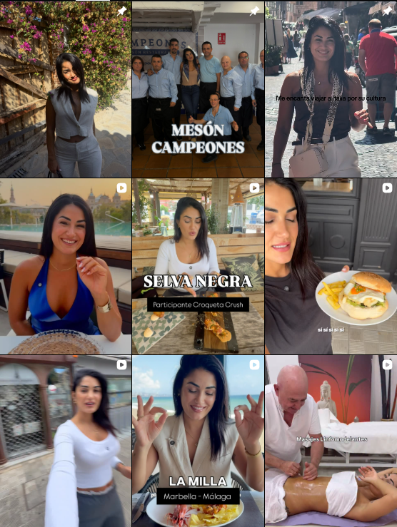 Influencer foodie @comoconmimi colaborando con marcas de "gastronomía" – Agencia Brilla