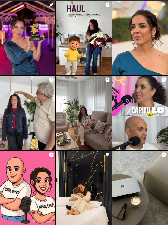 Influencer mum, tiktoker, lifestyle @elenalosanz colaborando con marcas de "madre, tiktok, estilo de vida" – Agencia Brilla