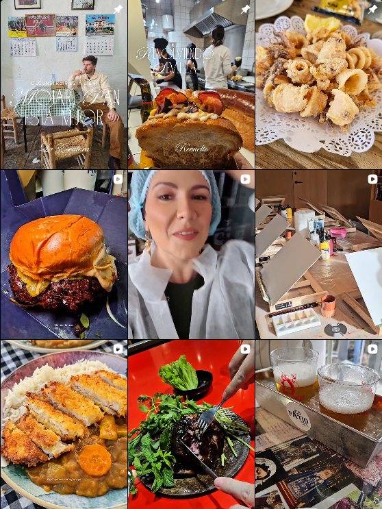 Influencer foodie @sevillatapital colaborando con marcas de "gastronomía" – Agencia Brilla