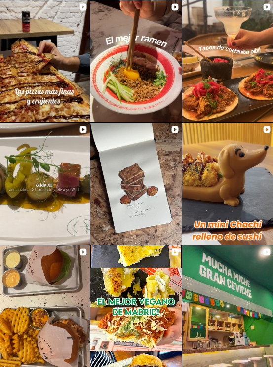 Influencer foodie / recetas / travel @eatingout._ colaborando con marcas de "gastronomía, recetas, viajes" – Agencia Brilla