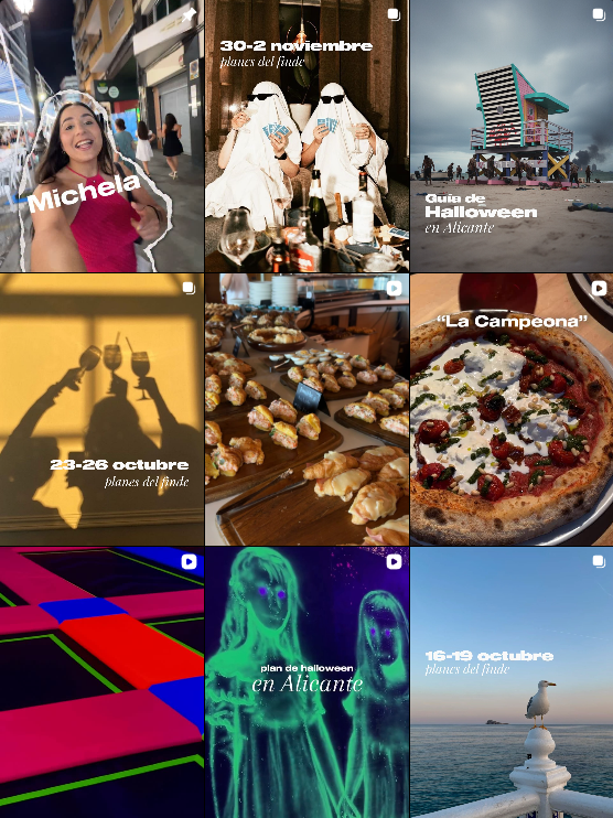 Influencer foodie y lifestyle @quehaceralicante colaborando con marcas de "gastronomía y estilo de vida" – Agencia Brilla