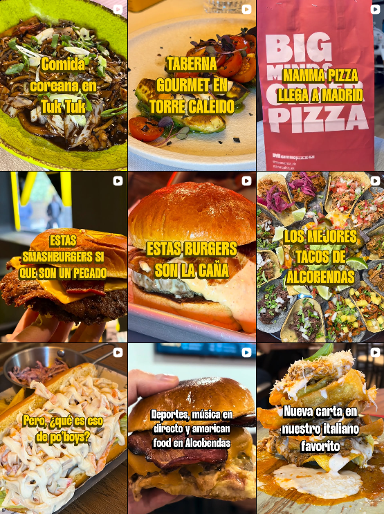 Influencer foodie especializado en burgers y gastronomía en Madrid @foodieandburger colaborando con marcas de comida – Agencia Brilla