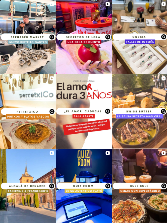 Influencer foodie y lifestyle @madridbyjudit explorando gastronomía y planes en Madrid, colaborando con marcas – Agencia Brilla