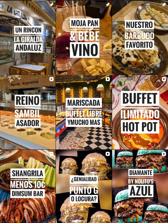 Influencer foodie y lifestyle @madridmeenamora colaborando con marcas de gastronomía y estilo de vida" – Agencia Brilla